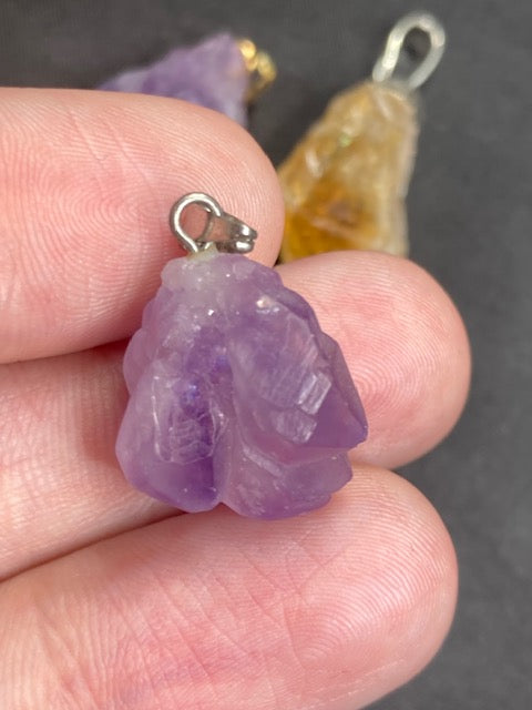 Amethyst- Citrin- oder Bergkristall Anhänger in bester Qualität, Quarz